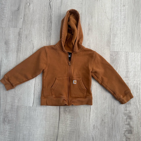 Carhartt 3T zip up hoodie Brown camel - Picture 1 of 5